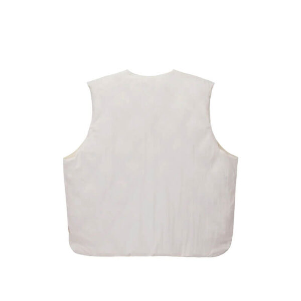 STUSSY Reversible Quilted Vest - Cream