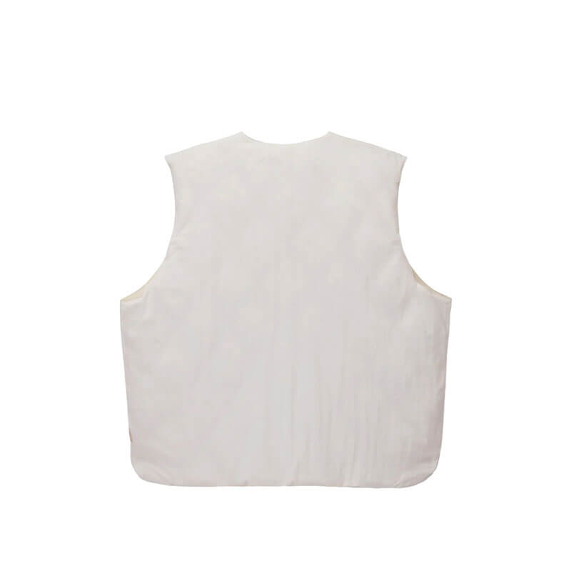 STUSSY Reversible Quilted Vest - Cream | THEROOM
