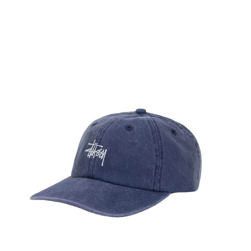 STUSSY Washed Stock Low Pro Cap - Navy | THEROOM