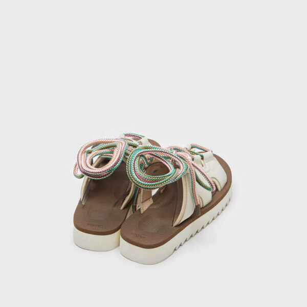 SUICOKE Ray-Ab Sandal - Ivory x Brown