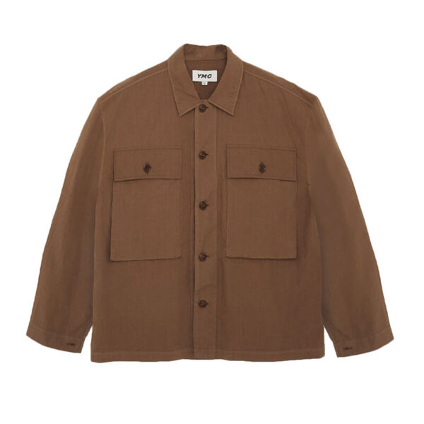 YMC military shirt brown 1