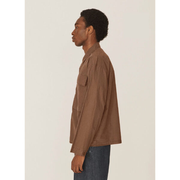 YMC military shirt brown 3