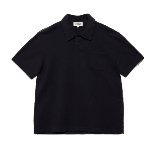 YMC polo tshirt black 1