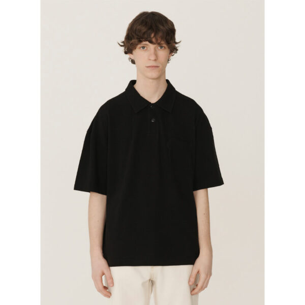 YMC Earth Polo T-Shirt - Black