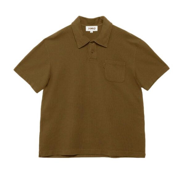 YMC Earth Polo T-Shirt - Olive