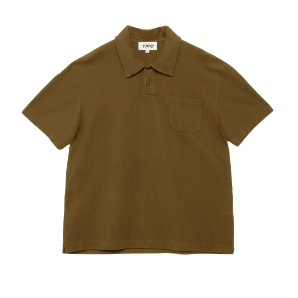 YMC polo tshirt olive 1