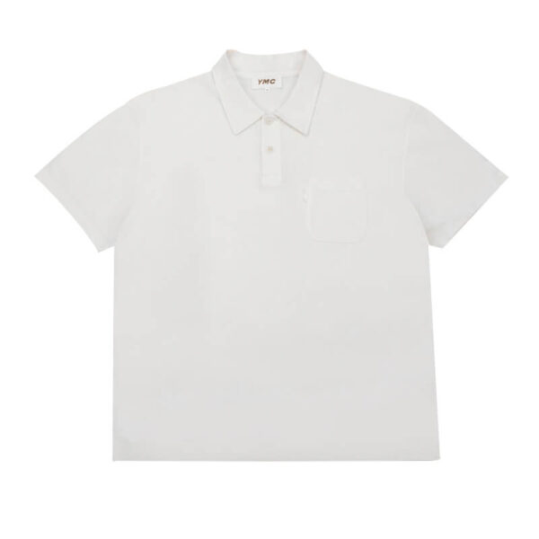 YMC polo tshirt white 1