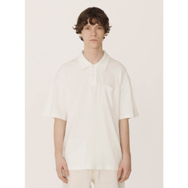 YMC Earth Polo T-Shirt - White