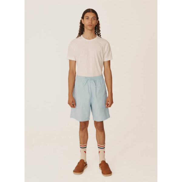 YMC shorts indigo bleach 6