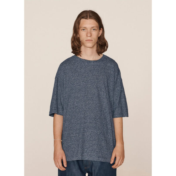 YMC triple cotton tee ecru navy 2