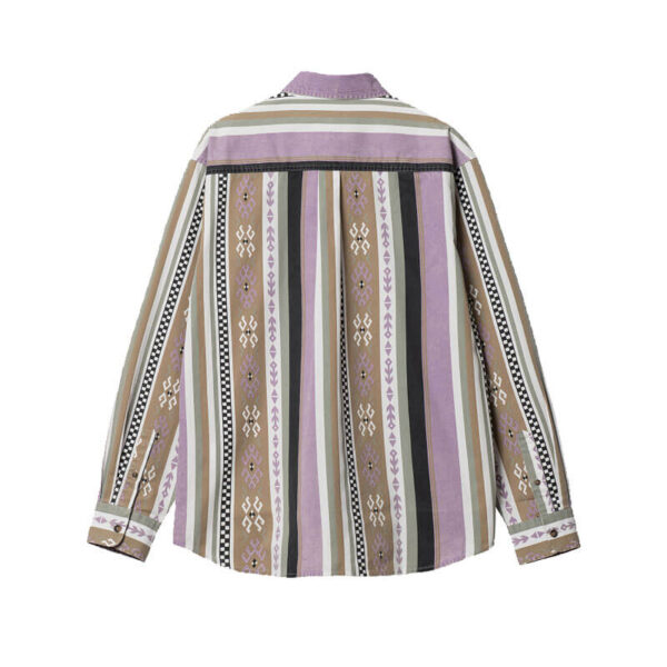 Coba Stripe Shirt - Violanda / Soot