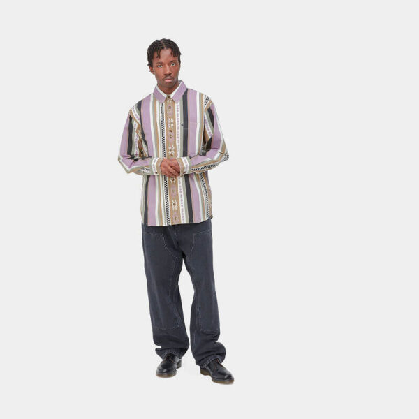 CARHARTT-Coba-Stripe-Shirt-Violanda-Soot