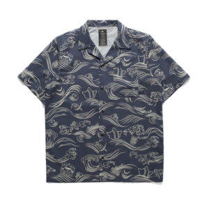 MAHARISHI Maha Songkran Summer Shirt navy 1