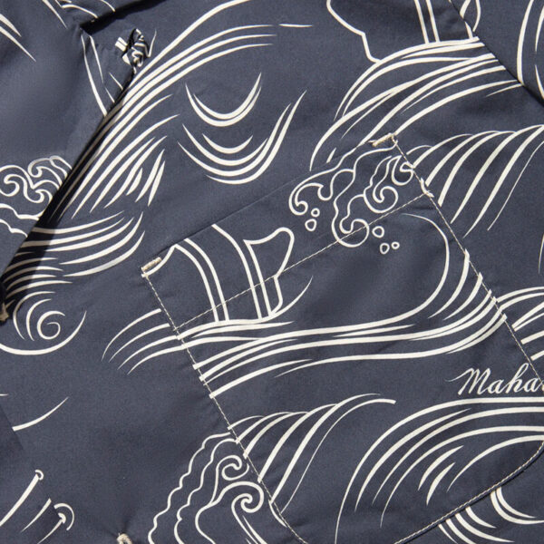 MAHARISHI Maha Songkran Summer Shirt navy 3