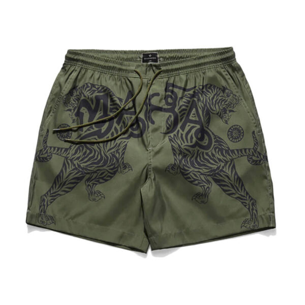 MAHARISHI Muay Thai Swimshort olive 1