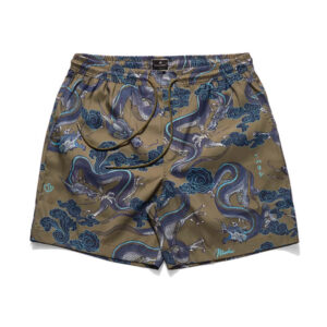 MAHARISHI Thai Dragon Swimshort olive1