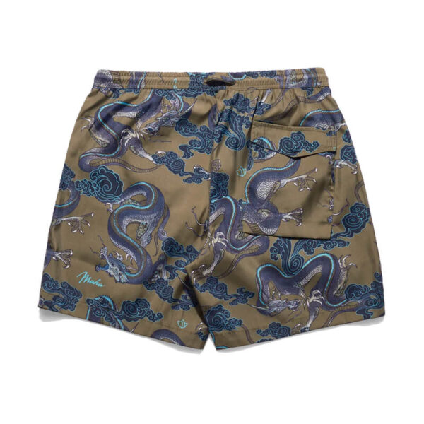 MAHARISHI Thai Dragon Swimshort olive2