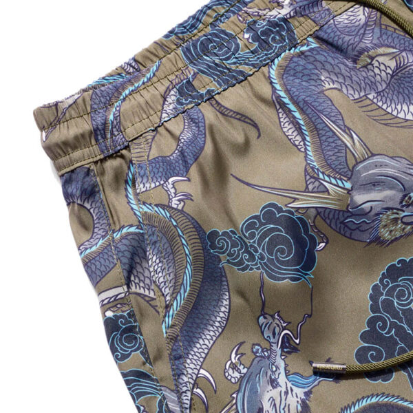 MAHARISHI Thai Dragon Swimshort olive4