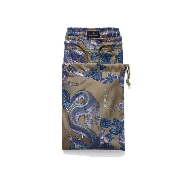 MAHARISHI Thai Dragon Swimshort olive5