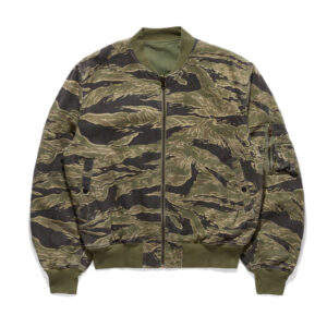 MAHARISHI camo reversible flight jacket gold olive 2