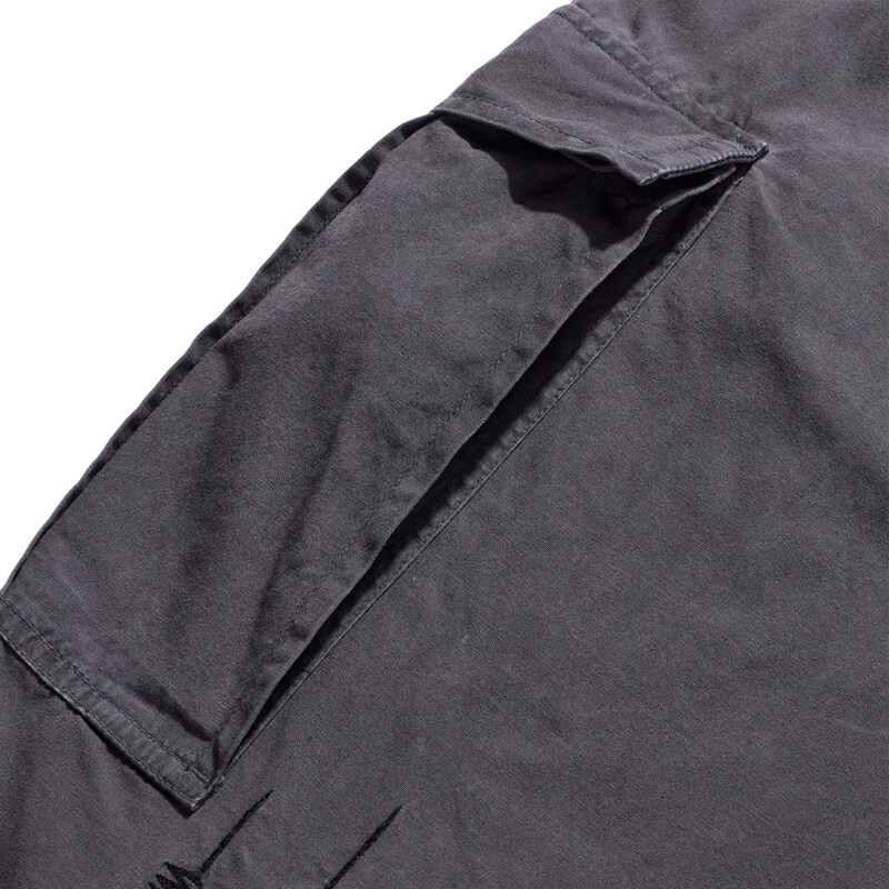 MAHARISHI Sak Yant Cargo Hakama Pant - Black | THEROOM