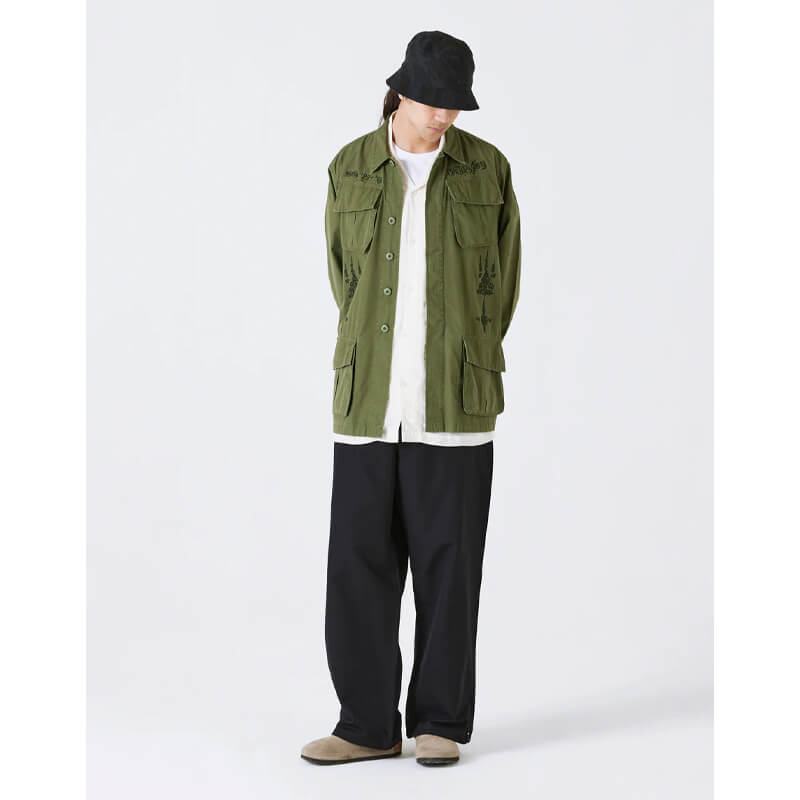 MAHARISHI Sak Yant Jungle Overshirt - Olive | THEROOM