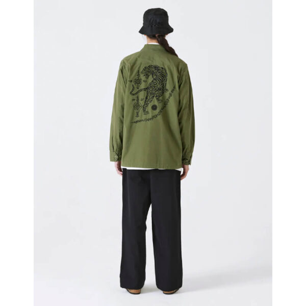 MAHARISHI sak yant jungle overshirt olive 6