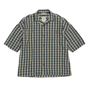 NAMAMICA-Open-Collar-Wind-HS-Shirt-Khaki