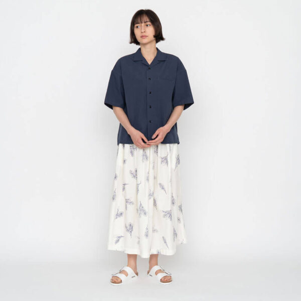 Open Collar Wind Shirt - Marine Navy