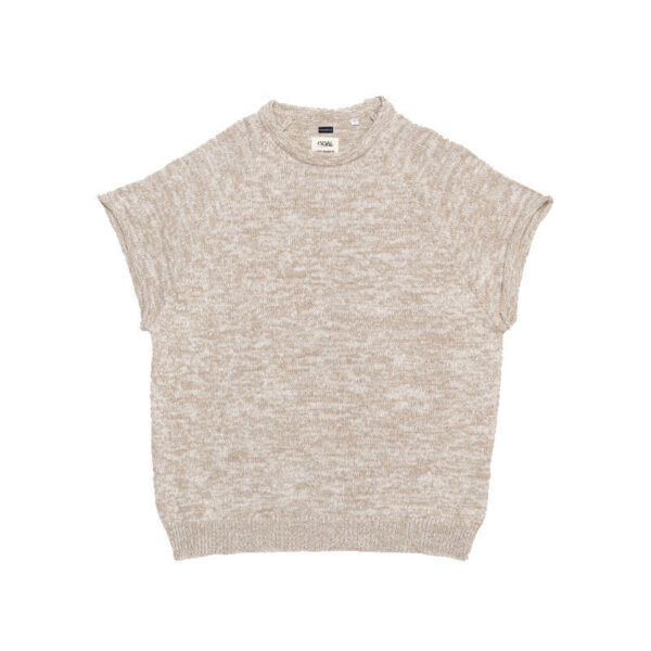 NAMAMICA-Paper-Knit-Vest-Beige