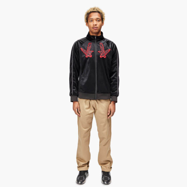 Natures Velvet Tracktop - Black