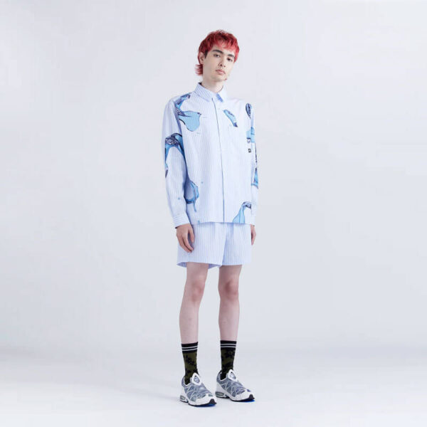 In The Moment Shirt - Blue Stripe