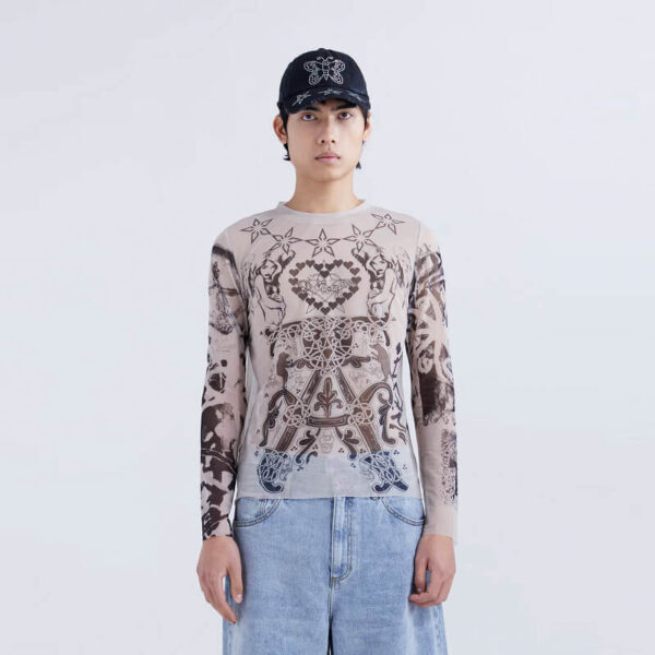 Varg 2.0 Mesh Tattoo Top - Rainy Day