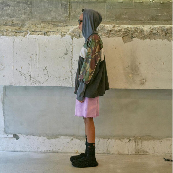 Camo Panel Pullover - Multi