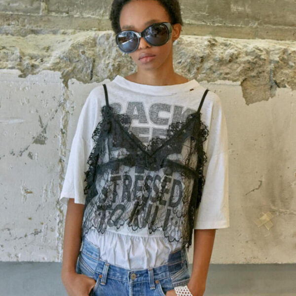 Lace Camisole Top - Black