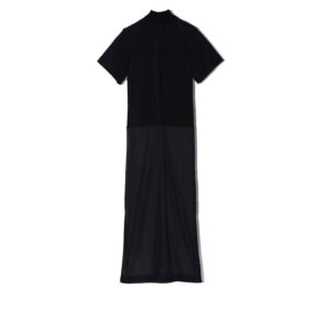 TOGA-Chiffon-Jersey-Dress-Black
