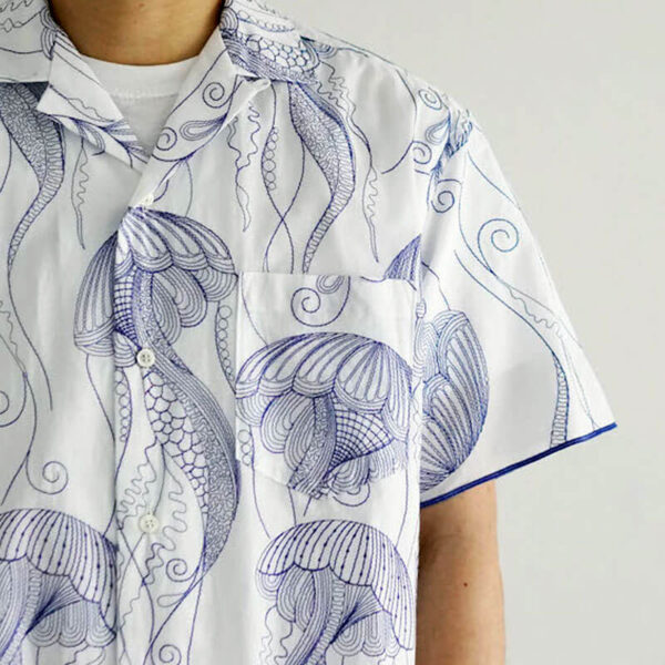 TOGA-Cotton-Embroidery-Shirt-White