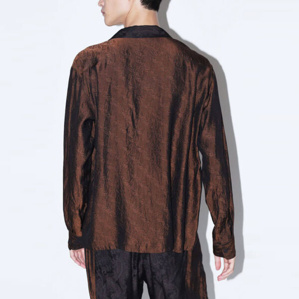 Paisley Jacquard Shirt - Brown