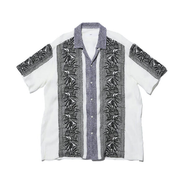 TOGA-Rayon-Mesh-Shirt-White