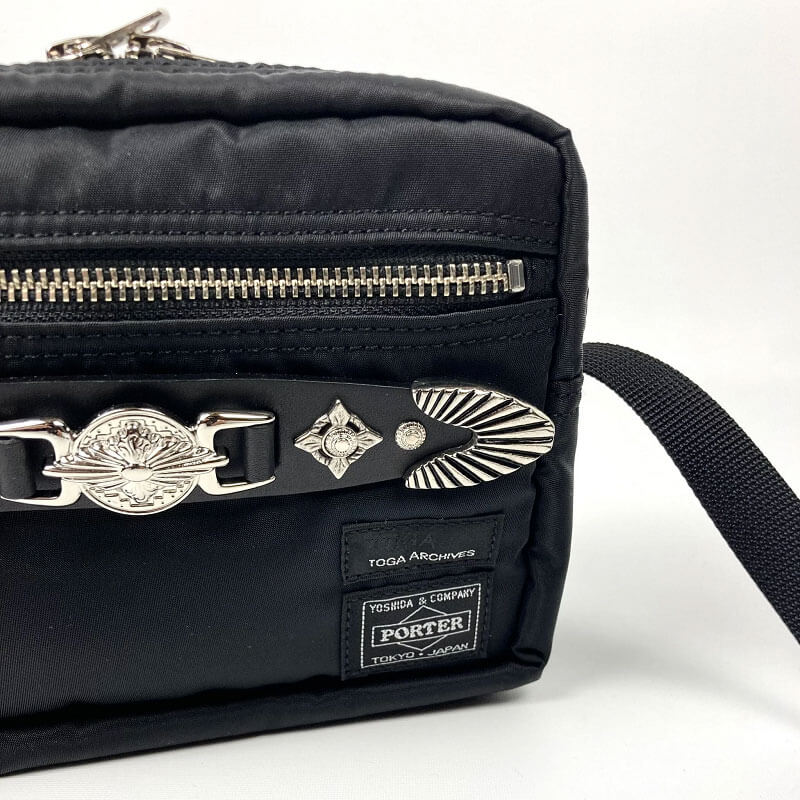 TOGA x PORTER Embellished Belt Bag - Black