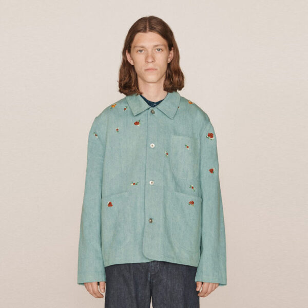Labour Chore Jacket - Indigo Bleached