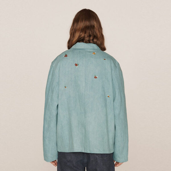 Labour Chore Jacket - Indigo Bleached