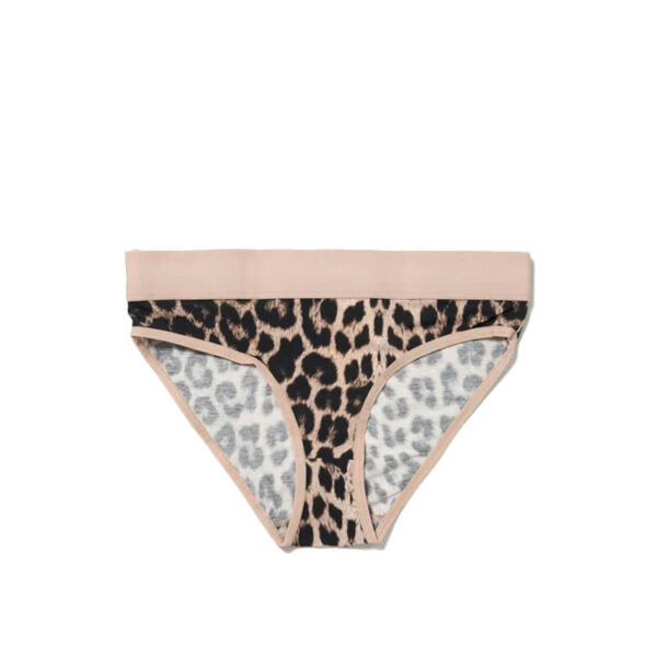 BASERANGE elastic bell pant leopard5