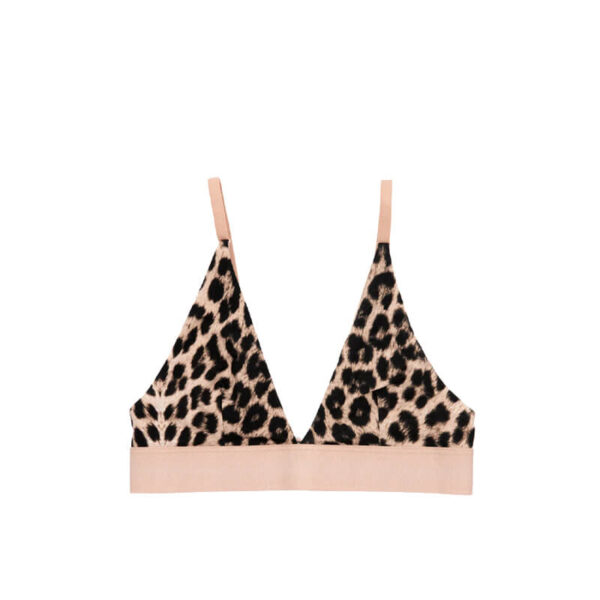 BASERANGE triangle bra leopard 3