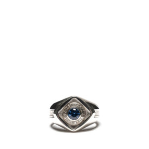 MAPLE psychotropic class ring silver sapphire 1