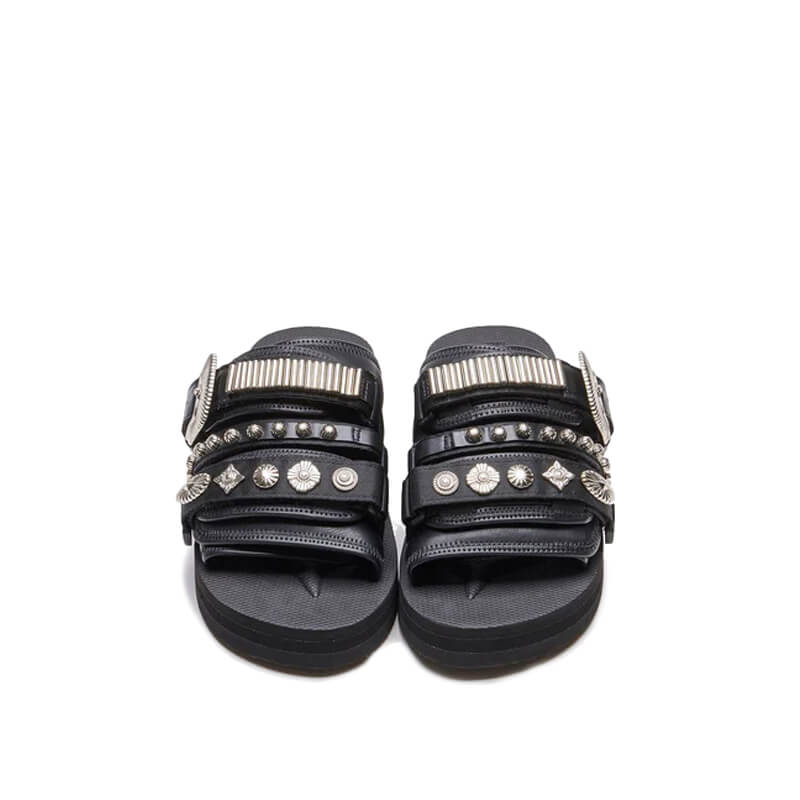 TOGA x SUICOKE Moto Sandals - Black