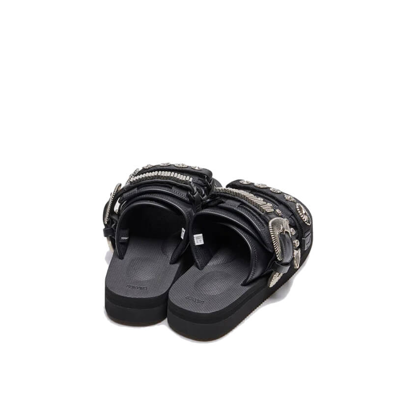 TOGA x SUICOKE Moto Sandals   Black   THEROOM