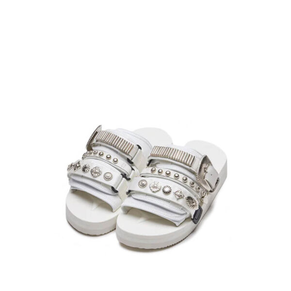 TOGA x SUICOKE Moto Sandals - White