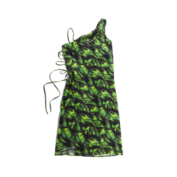 WOOD WOOD cole two layered dress dark green 2