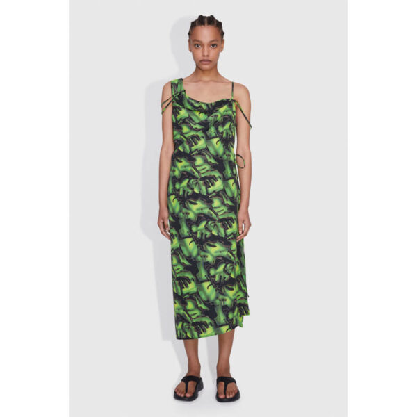 WOOD WOOD cole two layered dress dark green 5